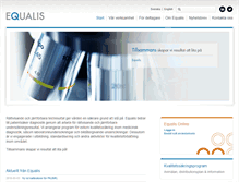 Tablet Screenshot of equalis.se